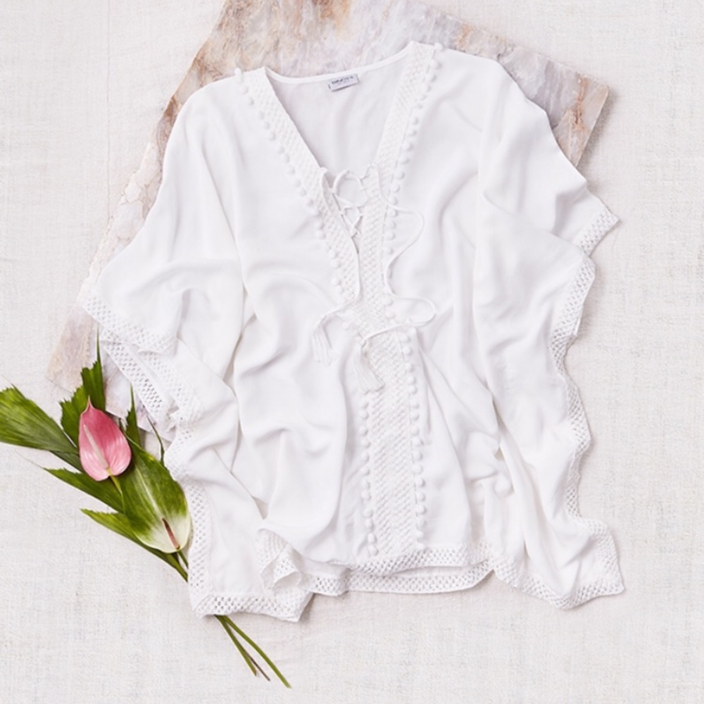 Rachel Zoe Bindya Lace-Up Cover-Up Eclusive